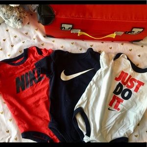 3 Pack of Baby Nike Onesies